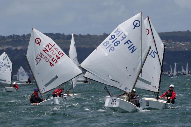 International Optimist Australian and Open Championships 2014 © Peter Barker http://www.skypics.com.au