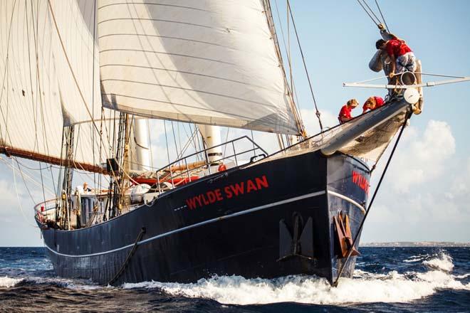 The bow of Wylde Swan © Caribbean Sail Training Association http://www.caribbeansailtrainingassociation.org/
