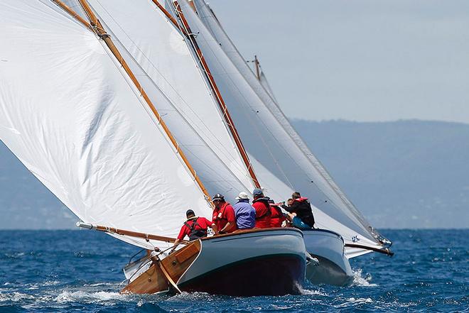 Close hauled with, Sorrento, trying to climb atop this group. - Gant Portsea Cup ©  Alex McKinnon Photography http://www.alexmckinnonphotography.com