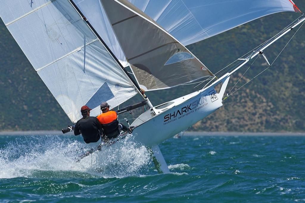 12ft Skiff Interdominions, Day 1, Worser Bay, Wellington, NZ photo copyright Garrick Cameron http://www.studio5.co.nz/ taken at  and featuring the  class