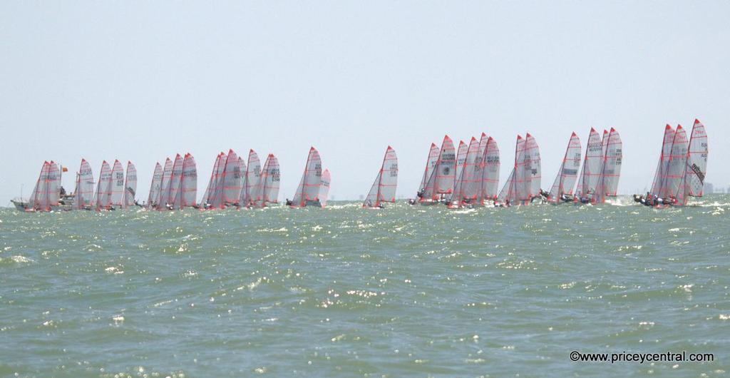 Strong fleet of 29ers at the Zhik 2013-2014 AUS 9er Championships photo copyright David Price taken at  and featuring the  class