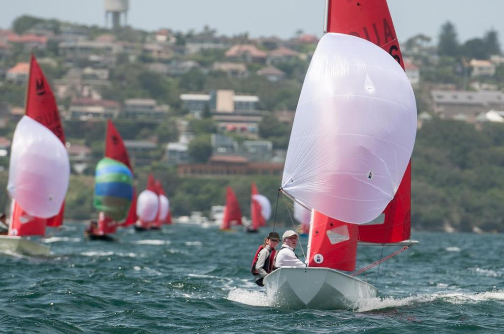 Third place overall Mark and Maddison Nash in ``Mad Cat`` lead race nine photo copyright Rob Cruse taken at  and featuring the  class