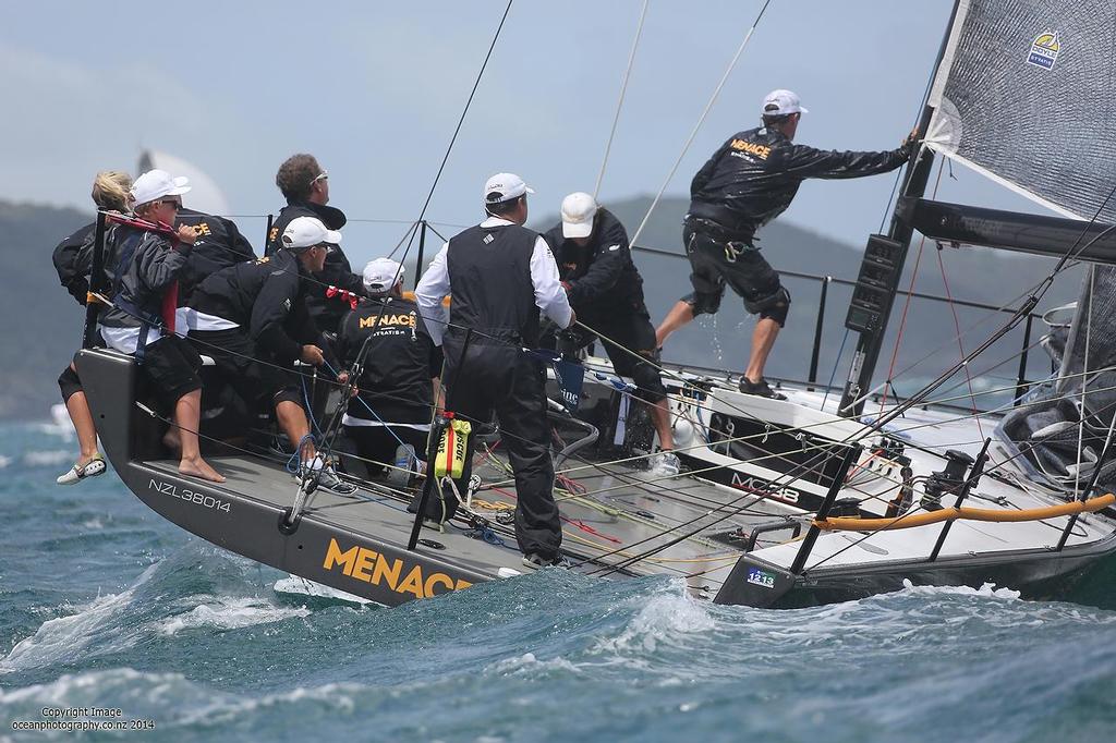 Menace - Day 1, 2014 Bay of Islands Sailing Week ©  Will Calver - Ocean Photography http://www.oceanphotography.co.nz/