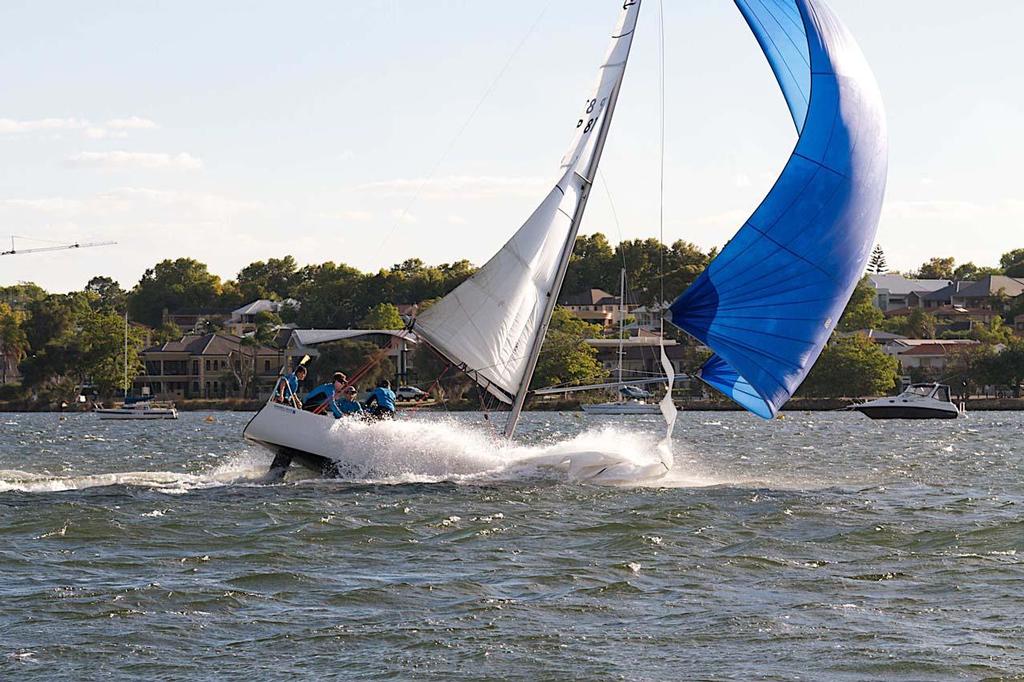 2014 Little Wheel Regatta capsize 3 photo copyright Bernie Kaaks taken at  and featuring the  class