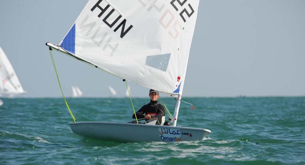 Benjamin Vadnai (HUN) - 2013 Laser Radial Youth World Championships photo copyright  Munther Al Zadjali http://omanlaserworlds2013.com/ taken at  and featuring the  class