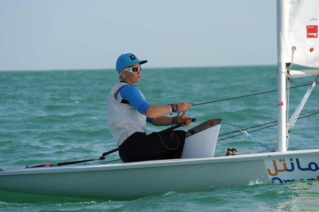 Monika (FIN) - 2013 Laser Radial Youth World Championships photo copyright  Munther Al Zadjali http://omanlaserworlds2013.com/ taken at  and featuring the  class
