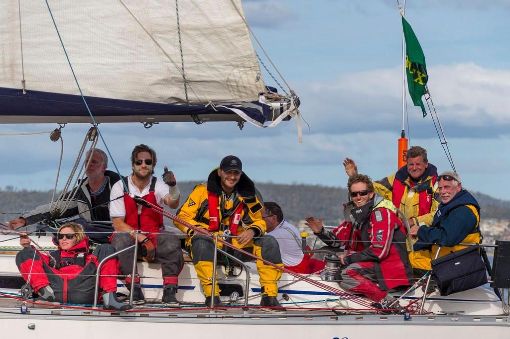 The crew of Déjà Vu were happy to be approaching the finish line - Rolex Sydney Hobart photo copyright  Rolex / Carlo Borlenghi http://www.carloborlenghi.net taken at  and featuring the  class