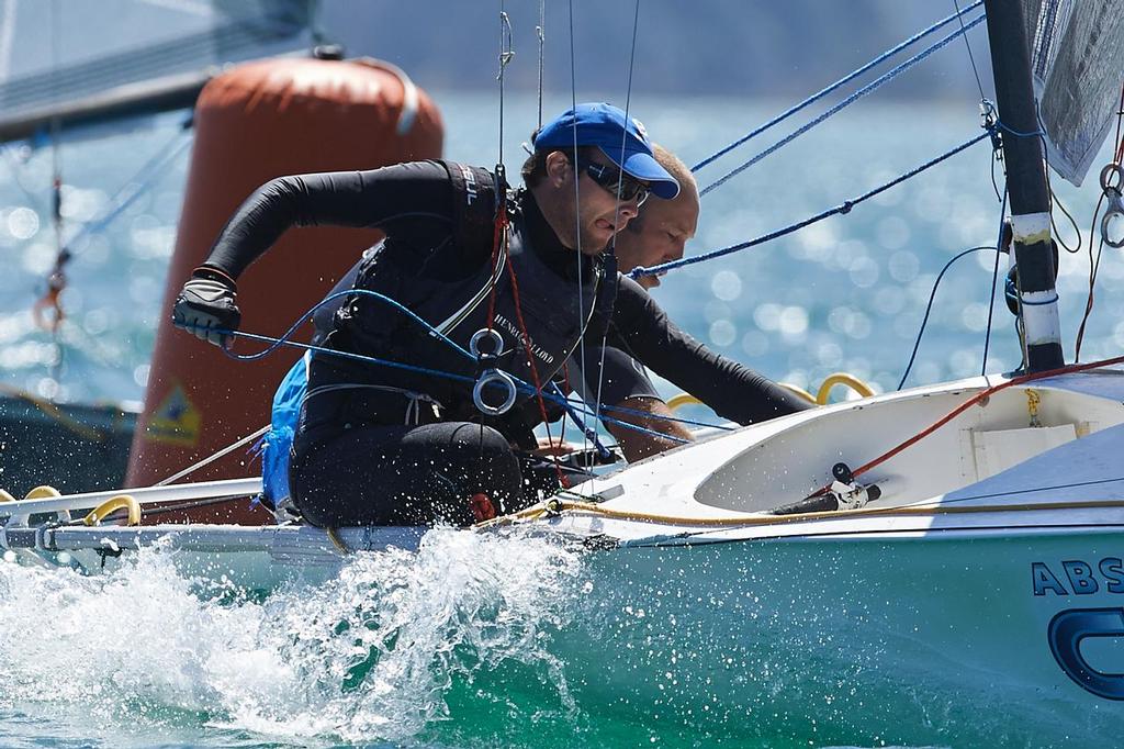 Russell Davis and Jonno Clough (NZL) - 12ft Skiff Interdominions, Day 6, Worser Bay, Wellington, NZ © Garrick Cameron http://www.studio5.co.nz/