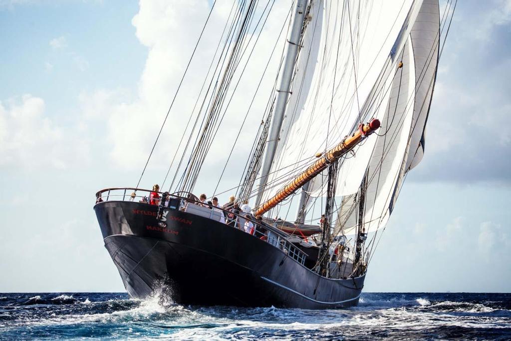 Wylde Swan stern © Caribbean Sail Training Association http://www.caribbeansailtrainingassociation.org/