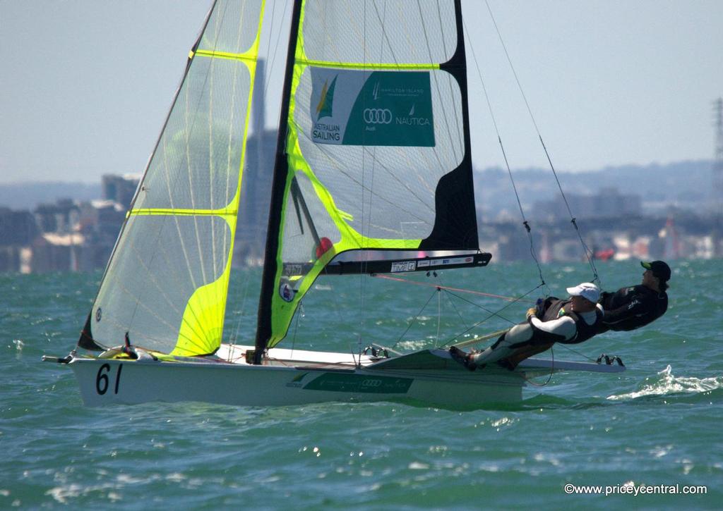 49er Team Dave Gilmore and Sam Phillips WA currently in second position © David Price