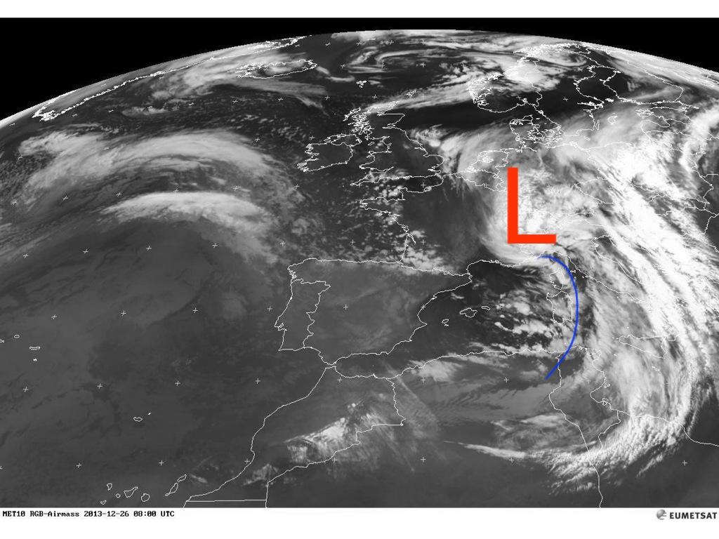 Meteo tempesta natale © Eumetsat