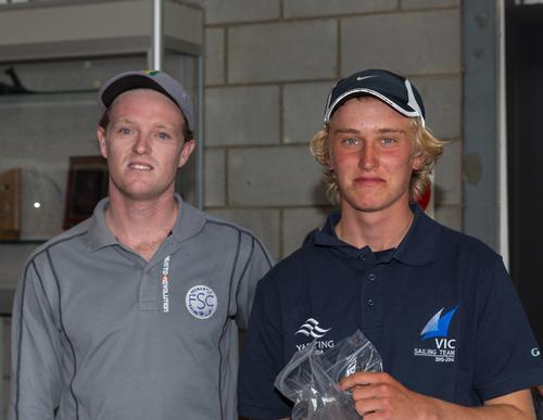 Tristan Brown (left) with Jack Graves (right) second overall in 4.7 © Guido Brandt