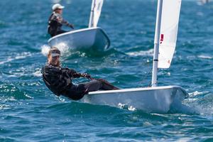 Victorian Charlotte Llewelyn chasing a top 10 place in 4.7 photo copyright Guido Brandt taken at  and featuring the  class