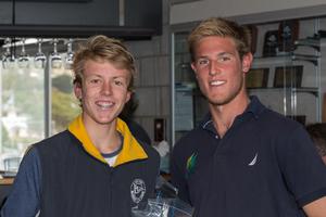 Brody Riley (left) third overall in 4.7 with Matthew Wearn (right) photo copyright Guido Brandt taken at  and featuring the  class