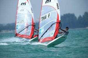 2014 Singapore Open Asian Windsurfing Championship day 1 photo copyright Howie Choo taken at  and featuring the  class