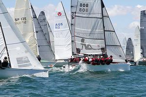 Race One underway - ASBA National Championships 2014 photo copyright Teri Dodds http://www.teridodds.com taken at  and featuring the  class