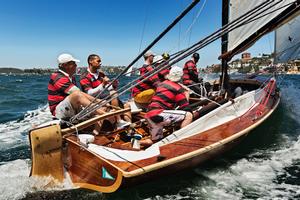 Yendys - Historic 18ft skiffs, Sydney - January 18, 2014 photo copyright Andrea Francolini http://www.afrancolini.com/ taken at  and featuring the  class