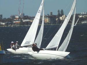 Masterclass finish - Day 2 Prince Philip Cup - Australasian Dragon Championship photo copyright Jonny Fullerton taken at  and featuring the  class