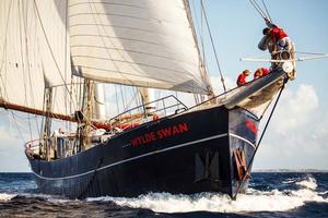 The bow of Wylde Swan photo copyright Caribbean Sail Training Association http://www.caribbeansailtrainingassociation.org/ taken at  and featuring the  class