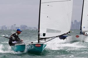 The winner - New Zealand's Greg Wilcox. - OK Dinghy Interdominion Championship photo copyright  Alex McKinnon Photography http://www.alexmckinnonphotography.com taken at  and featuring the  class