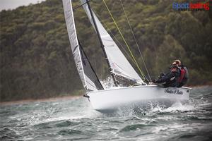 Madder n Badder - VX One Championships in Lake Macquarie 2014 photo copyright Beth Morley - Sport Sailing Photography http://www.sportsailingphotography.com taken at  and featuring the  class