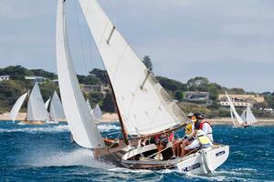 Sarah, from Division Two, heads back towards shore on that very sparkly water. - Gant Portsea Cup photo copyright  Alex McKinnon Photography http://www.alexmckinnonphotography.com taken at  and featuring the  class