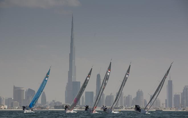 Leg four from Dubai - RAK  - EFG Sailing Arabia – The Tour 2014  © Lloyd Images