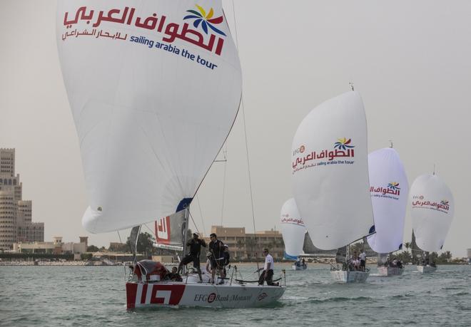 Ras Al Khaimah In-Port racing  - EFG Sailing Arabia – The Tour 2014 © Lloyd Images
