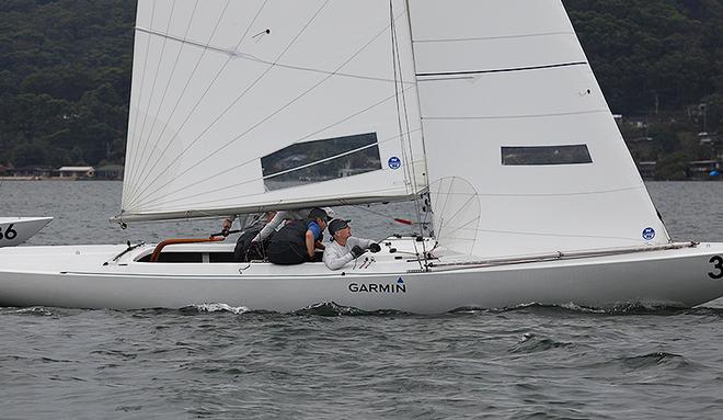 The radial cut mainsail of Iron Lotus. - Garmin NSW Etchells Championship ©  John Curnow