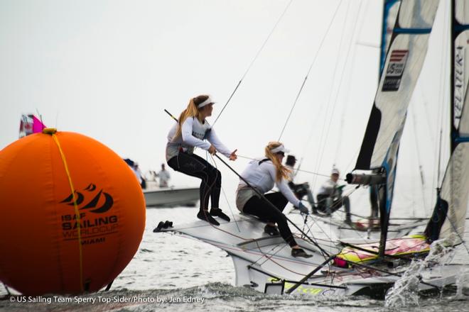 US Sailing Team Sperry Top-Sider at ISAF Sailing World Cup Miami © Jen Edney