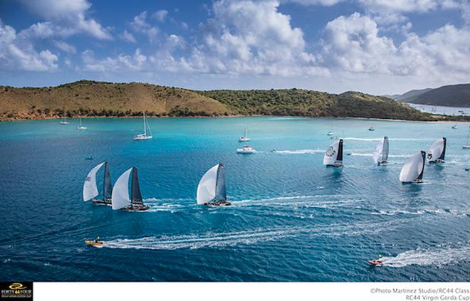 Peninsula Petroleum triumph in the long distance race - RC44 Virgin Gorda Cup © RC44 Class/MartinezStudio.es