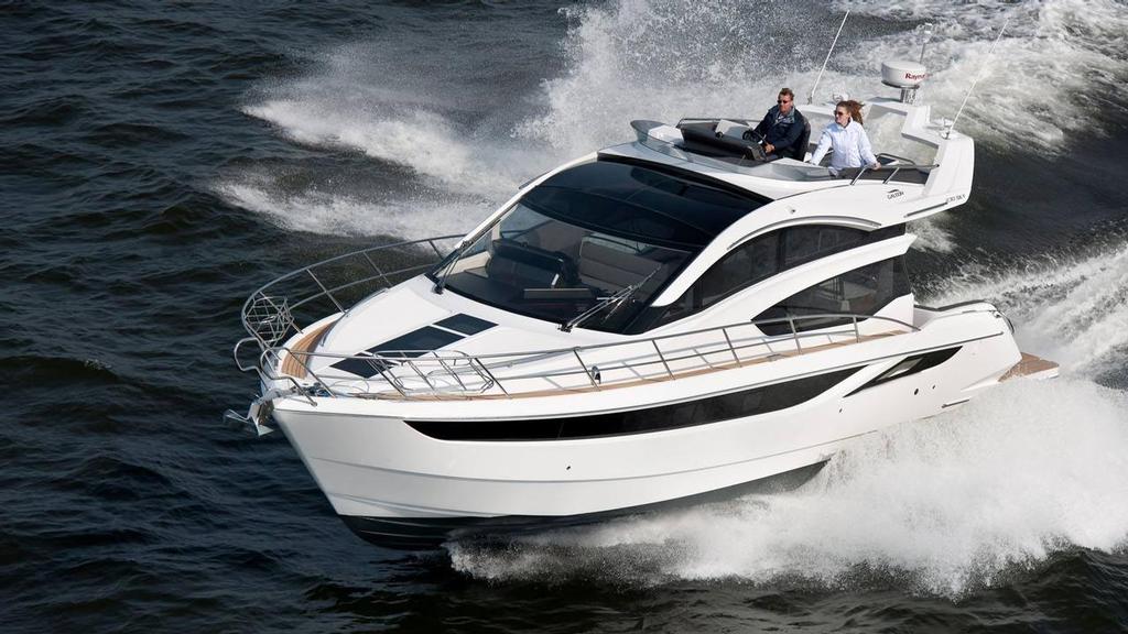 1 Galeon 430 Skydeck photo copyright SW taken at  and featuring the  class