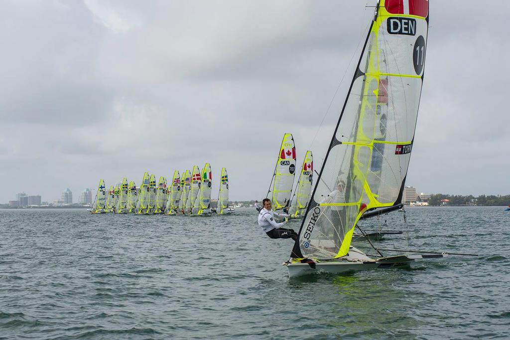 Jonathan Bay & Christopher Thorsell (DEN), 49er: 2014 ISAF Sailing World Cup Miami day 5 photo copyright Walter Cooper /US Sailing http://ussailing.org/ taken at  and featuring the  class