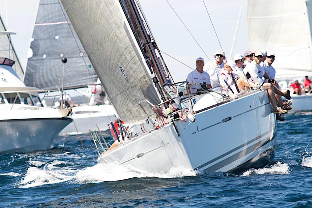 Tony Carter's First 40 Just Cruisin wins the start of the Cruising Blue division. - Club Marine Geographe Bay Race Week photo copyright Bernie Kaaks taken at  and featuring the  class