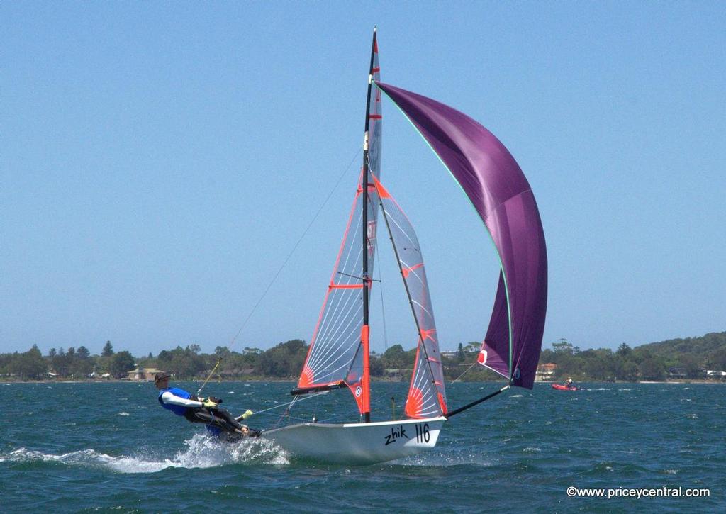 29er winners Kurt Hansen and Harry Morton sailing ATB Morton © David Price