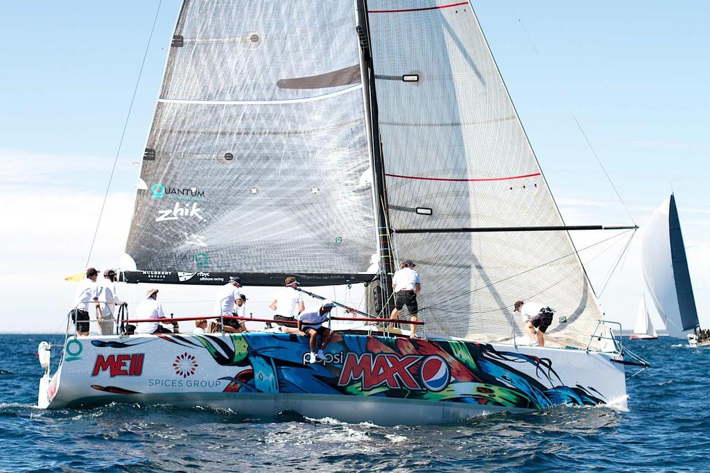Second around the top mark, Peter Hickson's ME II sets up for the spinnaker hoist. - Club Marine Geographe Bay Race Week photo copyright Bernie Kaaks taken at  and featuring the  class