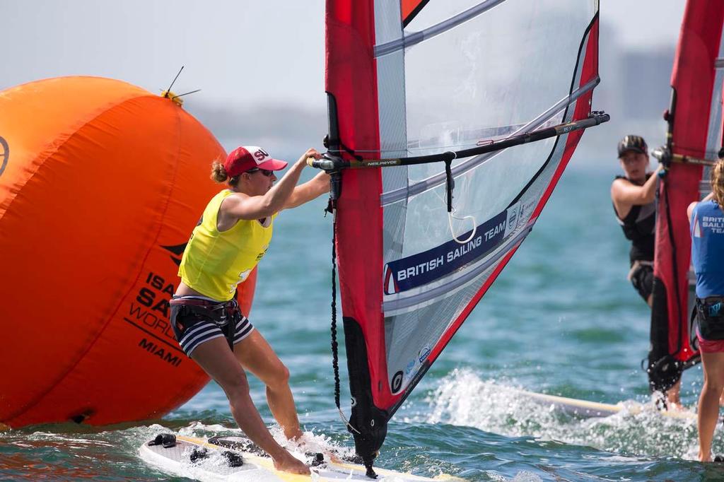 Bryony Shaw, RSX - ISAF Sailing World Cup Miami 2014 © Richard Langdon /Ocean Images http://www.oceanimages.co.uk
