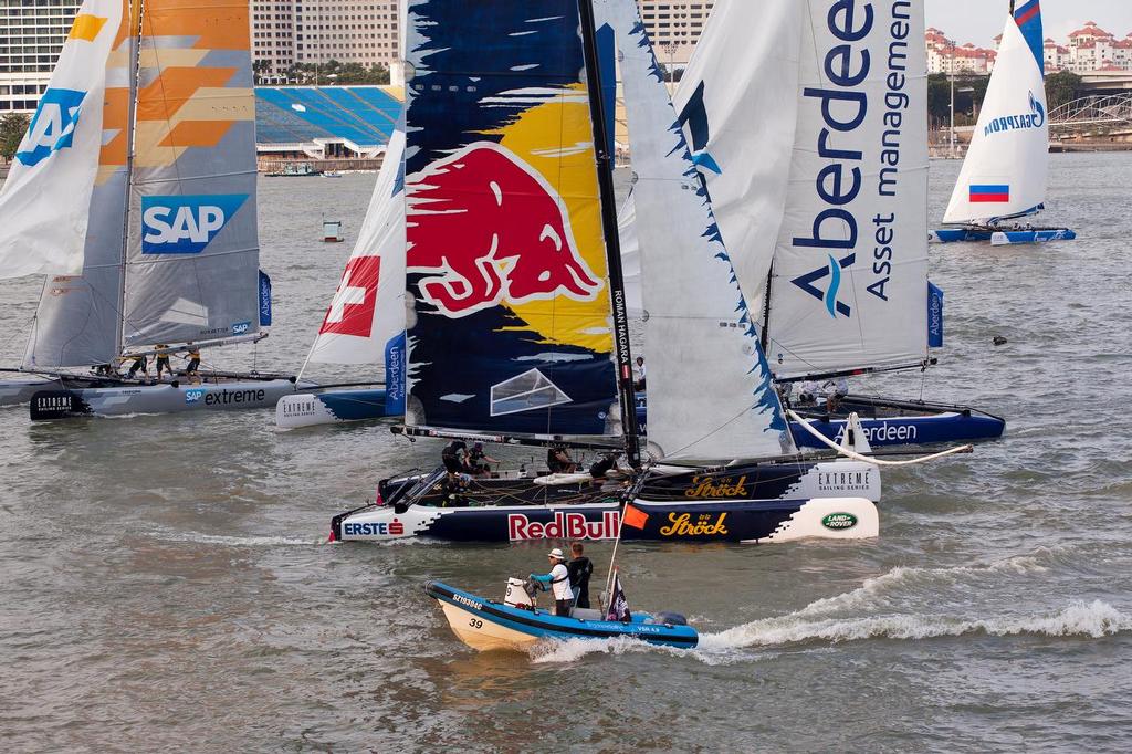 Extreme Sailing Series 2014 - Singapore. 