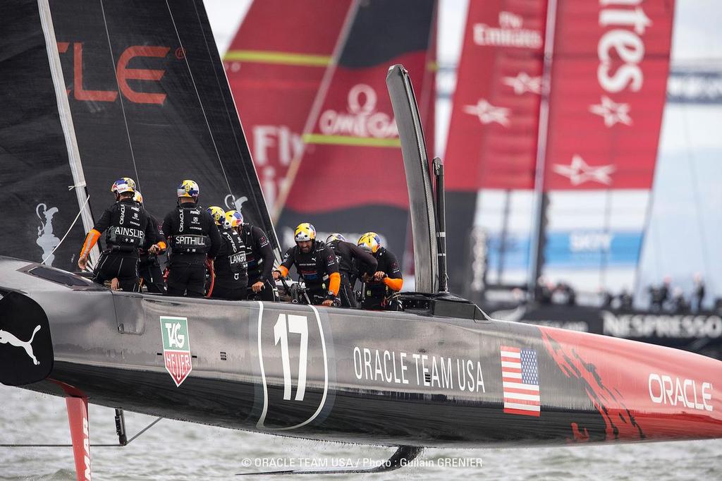 AC34 Match / ETNZ vs OTUSA DAY 10 - Race 13 / 34th America's Cup / ORACLE TEAM USA / San Francisco (USA) / 20-09-2013 photo copyright Guilain Grenier Oracle Team USA http://www.oracleteamusamedia.com/ taken at  and featuring the  class