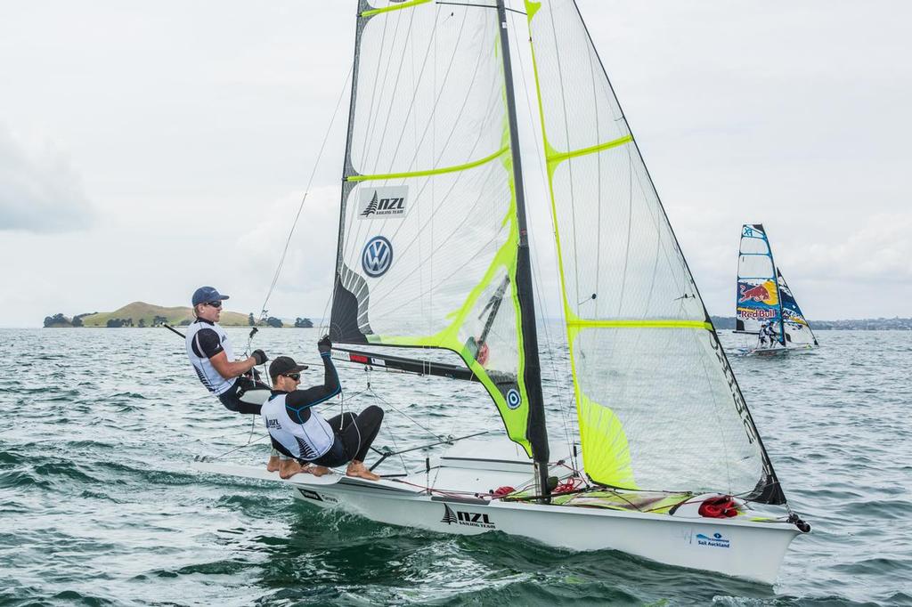 Pete and Blair-2 - Oceanbridge Sail Auckland 2014, Day 4 photo copyright Oceanbridge Sail Auckland  taken at  and featuring the  class