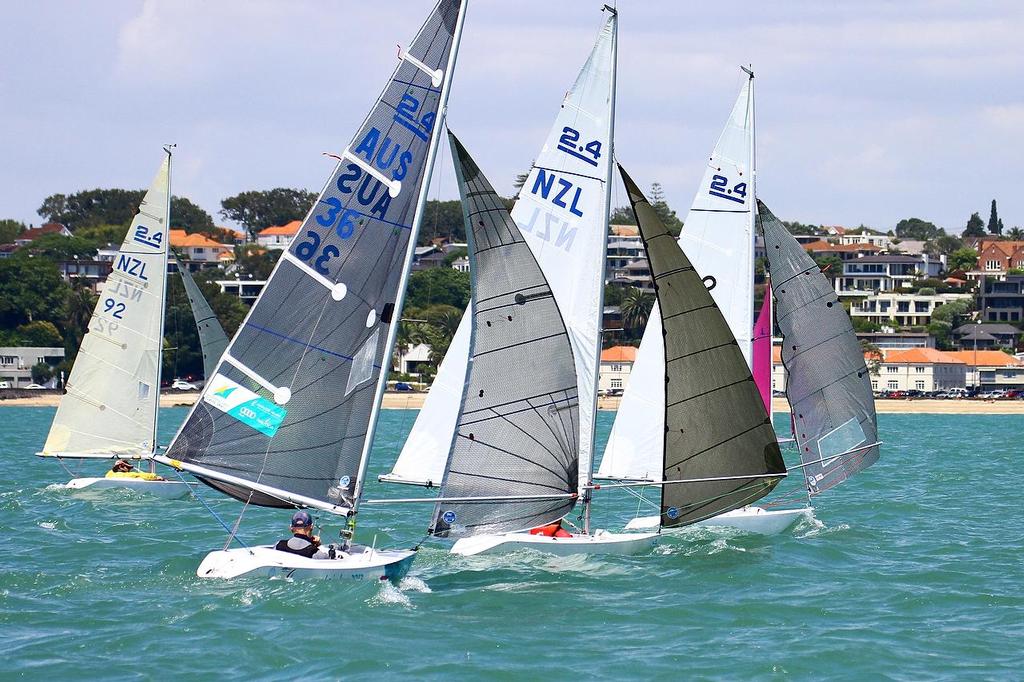 Oceanbridge Sail Auckland 2014 - February 3, 2014 - 2.4mtr photo copyright Richard Gladwell www.photosport.co.nz taken at  and featuring the  class