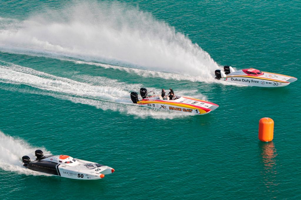 UIM Skydive Dubai XCAT World Series 2014 © UIM Xcat Middle East Championships http://www.uimpowerboating.com/
