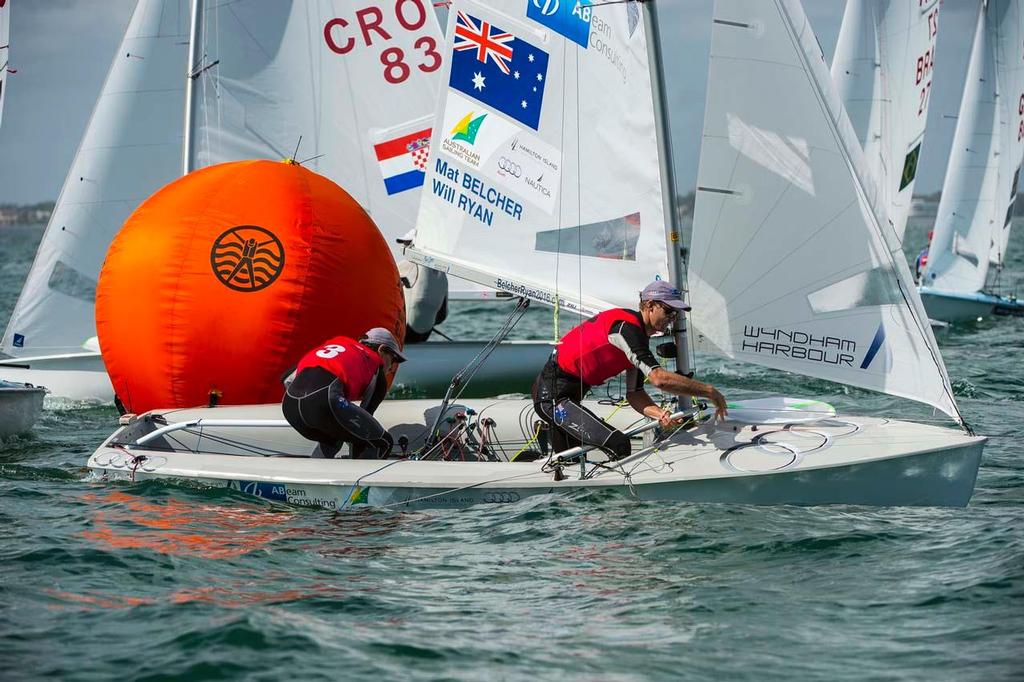 Mathew Belcher & William Ryan: Sailing World Cup 2014, Miami: Medal Race © Walter Cooper /US Sailing http://ussailing.org/