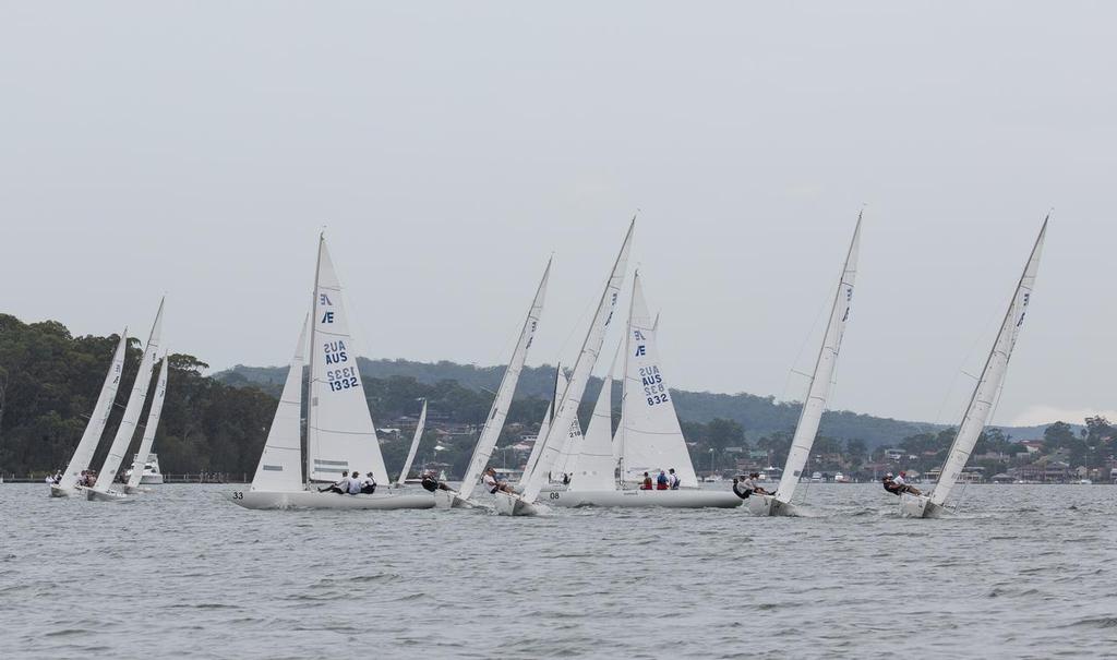 The top mark was one busy place today. - Garmin NSW Etchells Championship © Kylie Wilson Positive Image - copyright http://www.positiveimage.com.au/etchells