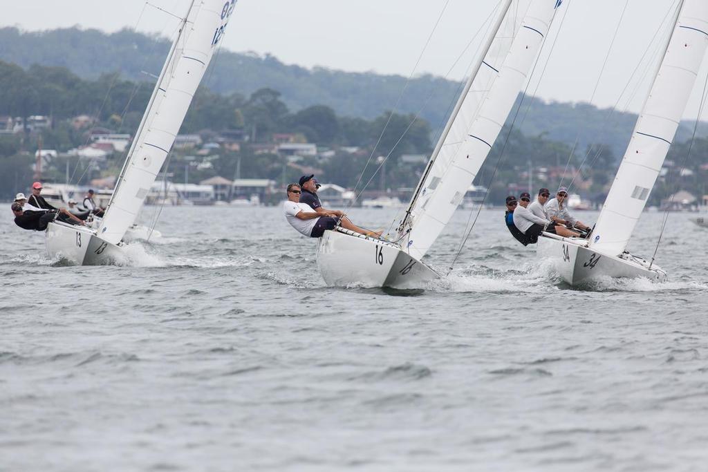 Umami leads a group in to the top mark. - Garmin NSW Etchells Championship © Kylie Wilson Positive Image - copyright http://www.positiveimage.com.au/etchells