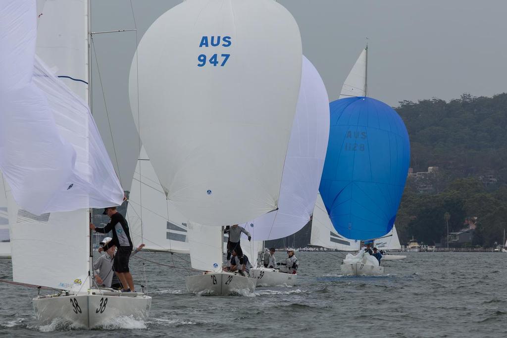 Magpie during her fight back up the list. - Garmin NSW Etchells Championship © Kylie Wilson Positive Image - copyright http://www.positiveimage.com.au/etchells