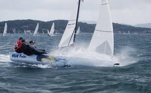 Wow Factor reaching between the two top marks - Magic Marine 2014 Australian VX One Championships photo copyright Brian Bennett taken at  and featuring the  class