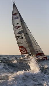 EFG BANK - Sailing Arabia The Tour 2014. Leg 3 from The Abu Dhabi - Dubia. EFG Bank Monaco skippered by Sidney Gavignet (FRA)  - EFG Sailing Arabia – The Tour 2014 photo copyright Lloyd Images taken at  and featuring the  class