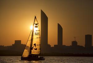 EFG BANK - Sailing Arabia The Tour 2014. Leg 3 from The Abu Dhabi - Dubia. Al Thuraya Bank Muscat skippered by Katherine Pettibone (USA) - EFG Sailing Arabia – The Tour 2014 photo copyright Lloyd Images taken at  and featuring the  class