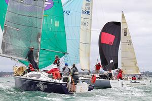 Three vessels, all at the top of their game – Watermark, Intrusion and Outlaw - Club Marine Series photo copyright Teri Dodds http://www.teridodds.com taken at  and featuring the  class